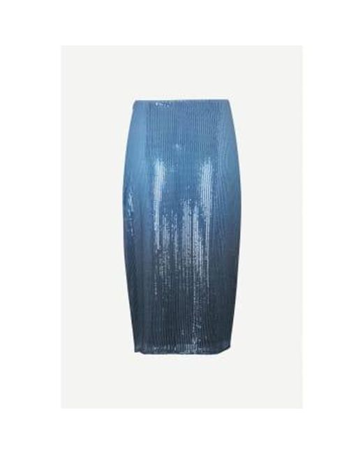 Saagneta skirt ombre heron Samsøe & Samsøe de color Blue