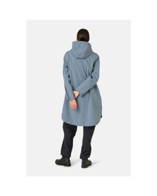 Ilse Jacobsen Blue Raincoat 128 Winter Ocean Uk 10/de 36/us 8