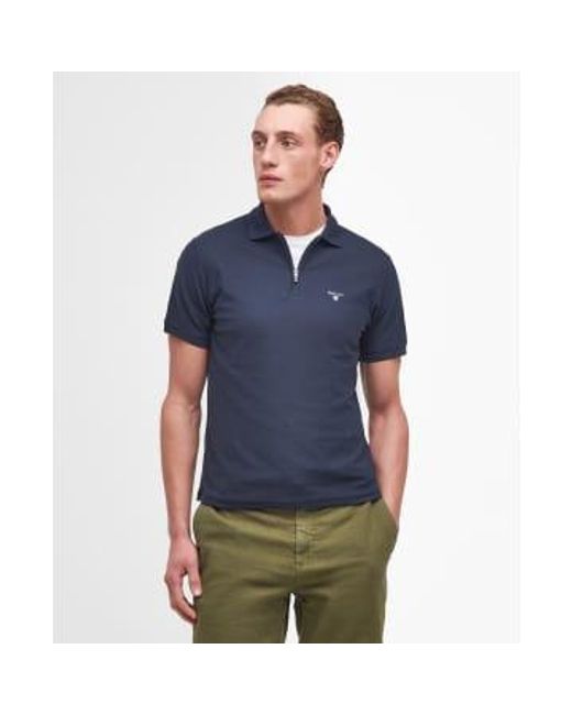 Barbour Blue Wadworth Zip Short Medium for men