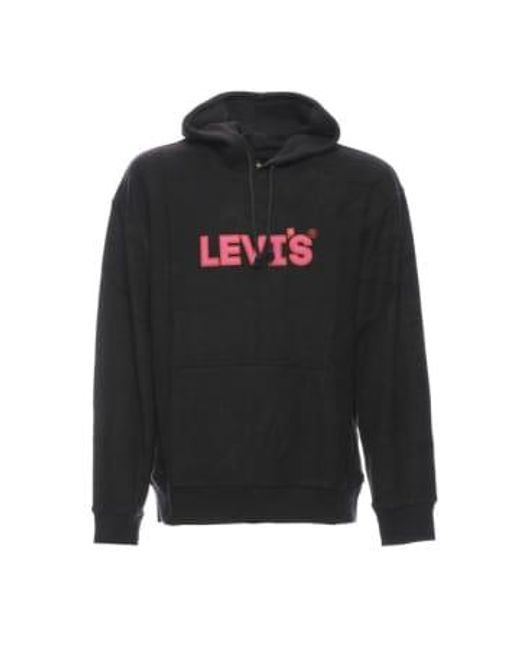 Mens black levis hoodie hotsell