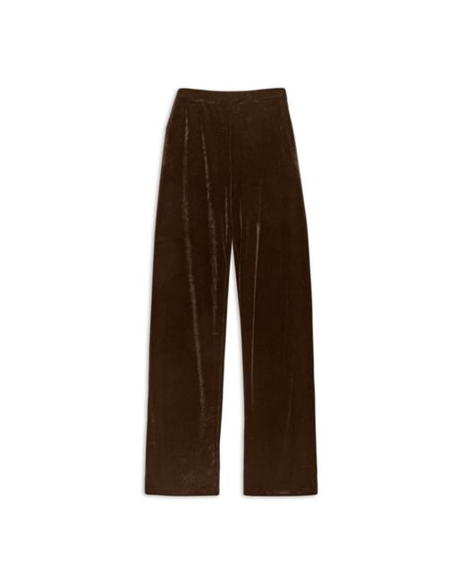 Pantalones terciopelo chocolate Yerse de color Brown