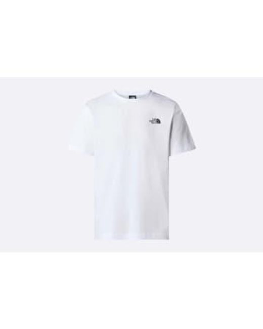 The North Face White Redbox Tee Red S / Blanco for men