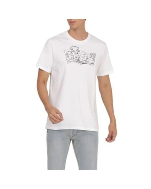 Levi's T-shirt mann 22491 1476 weiß in White für Herren