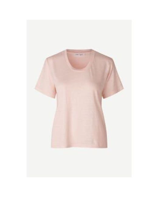 Samsøe & Samsøe Pink T-shirt Kayla Water M /