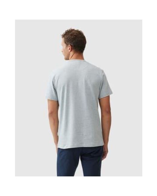 Rodd & Gunn Blue Fairfield Linen Blend T-shirt for men