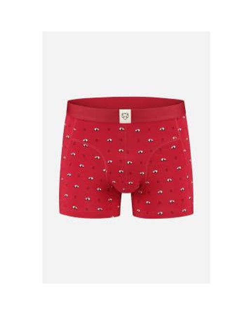 Adam Lippes Red Boxer Briefs Ray Organic Cotton for men