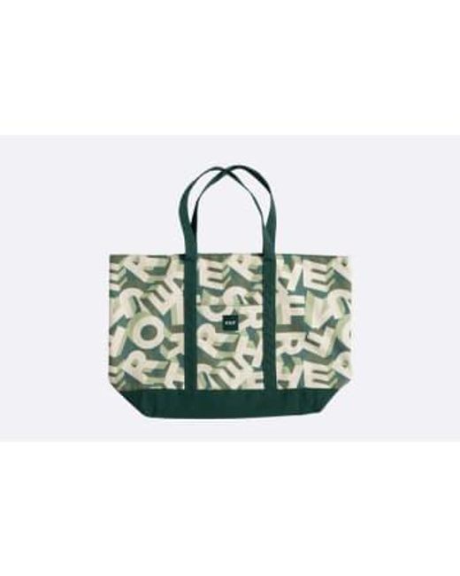 Huf Green Printed Tote Bag Sage * /