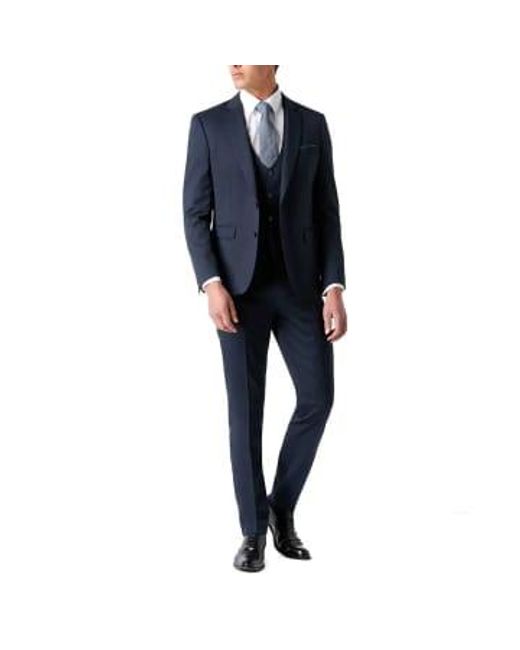 Remus Uomo Blue Lucian Suit Trousers for men