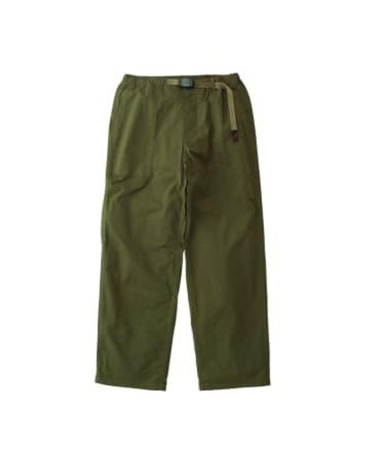 Gramicci Green Weather Pants Fatigue Man Olives Xs for men