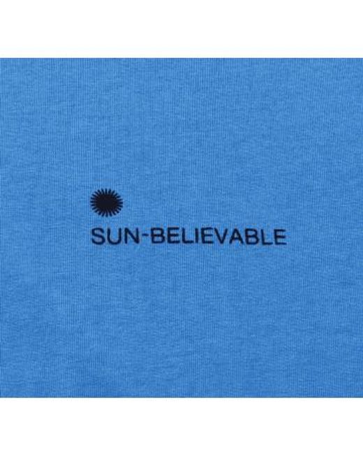 Thinking Mu Blue Heritage Sun Believable T-shirt for men