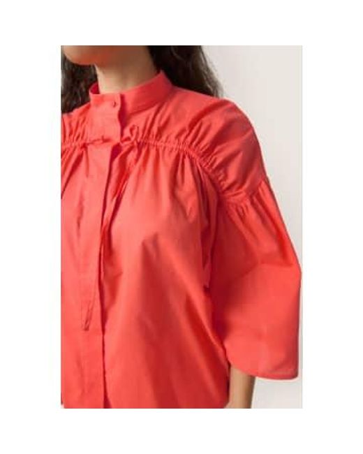 Hot Josie Shirt di Soaked In Luxury in Red