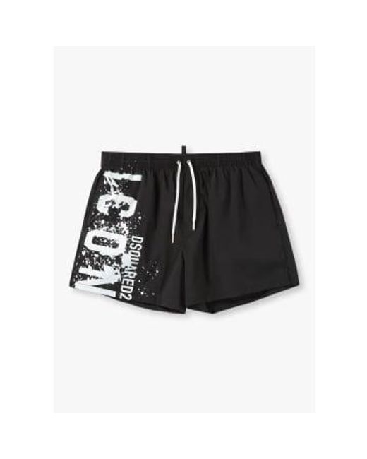DSquared² Black S Icon Swim Shorts for men