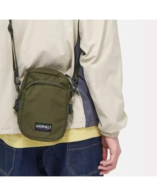 Gramicci Green Cordura Mini Shoulder Bag for men