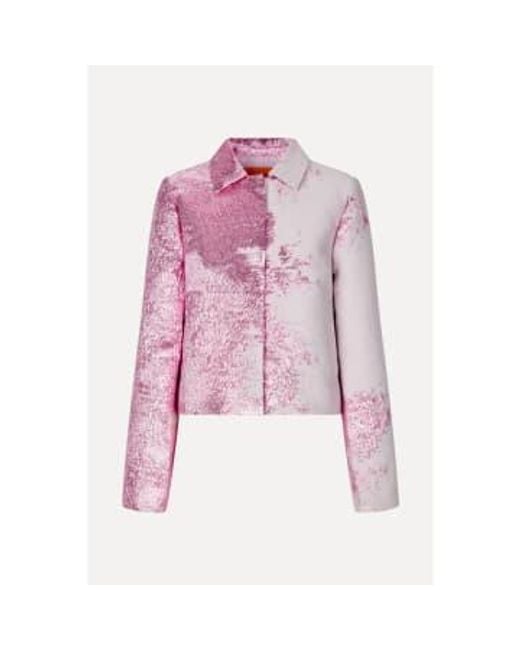 Stine Goya Pink Impressionist Wild Bloom Kiana S Jacket Xs