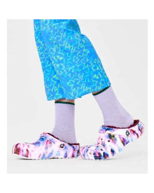Chaussettes d'équipage mariona violet légères Happy Socks en coloris Purple