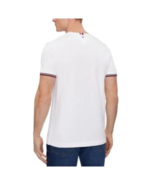 T Shirt For Man Mw0Mw32584 Ybr di Tommy Hilfiger in White da Uomo