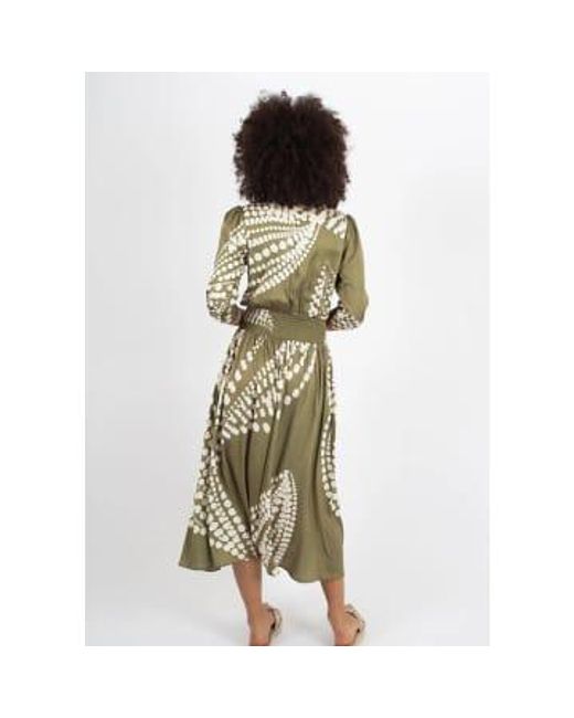 Traffic People Green The Odes Maia Dress