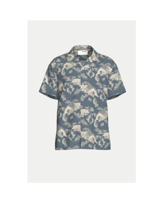 SELECTED Blue Stormy Weather Reg Air Shirt / S for men