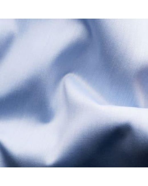 Sky Contemporary Fit Signature Twill Shirt Geometric Contrast Details 10001210621 di Eton of Sweden in Blue da Uomo
