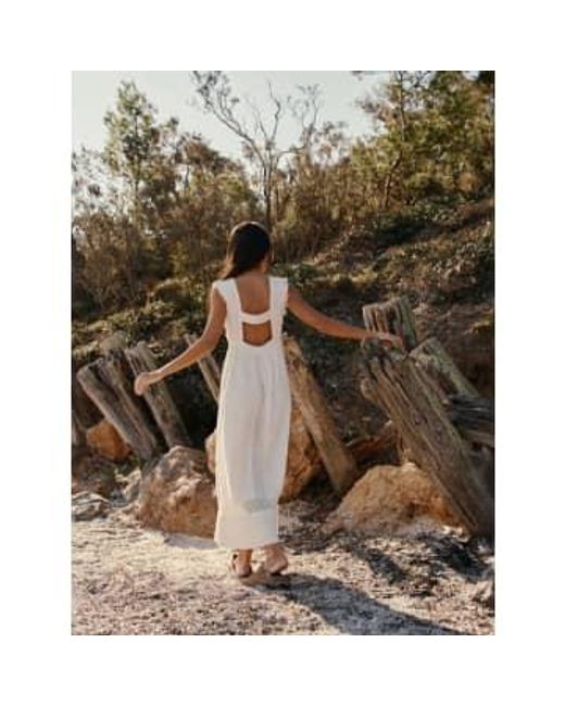 Indi & Cold White Sun Dress Xs