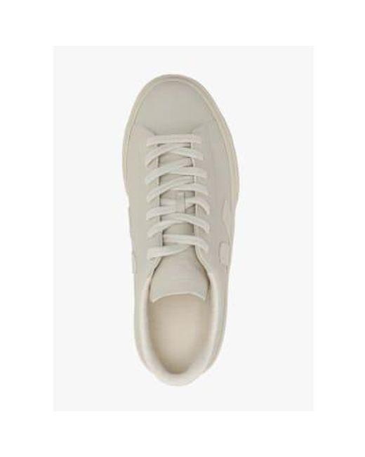Veja Natural S Campo Fured Chromefree Leather Trainers