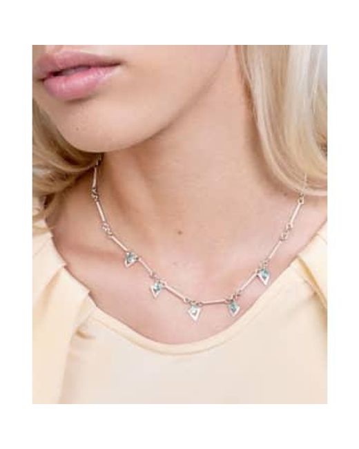 Zoe & Morgan White Hyacinth Apatite Silver Necklace One Size