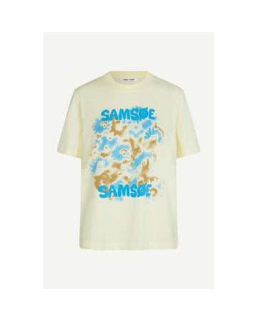 Samsøe & Samsøe Blue Sadalila T-shirt Pear Sorbet / S
