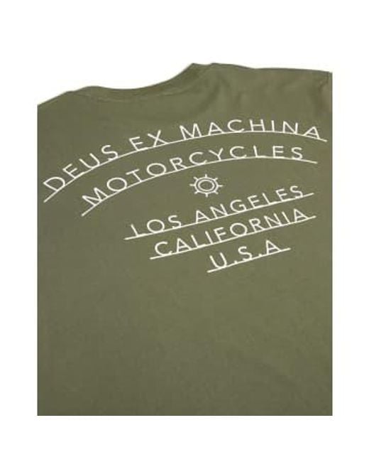 Deus Ex Machina Green Madison T-shirt Clover Medium for men