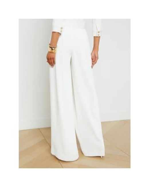 Lagence Nova Trousers di L'Agence in White
