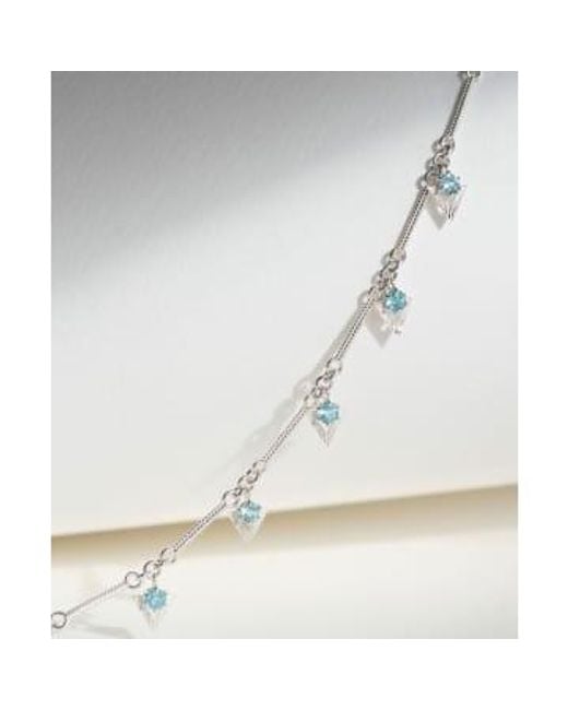 Zoe & Morgan White Hyacinth Apatite Silver Necklace One Size