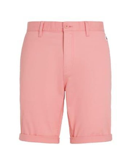 Jeans Scanton Chino Shorts Tickled di Tommy Hilfiger in Pink da Uomo