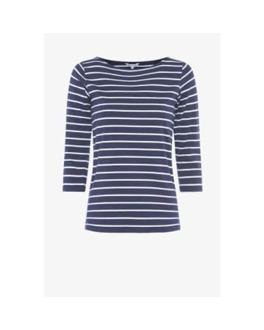 Great Plains Blue Essential Jersey Top Optic White Organic Cotton