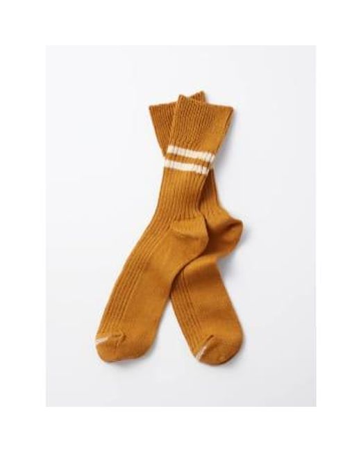 RoToTo Orange Organic Stripe Sock for men