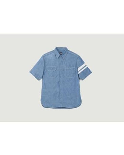 Momotaro Jeans Blue 5oz Selvedge Chambray Shirts S for men
