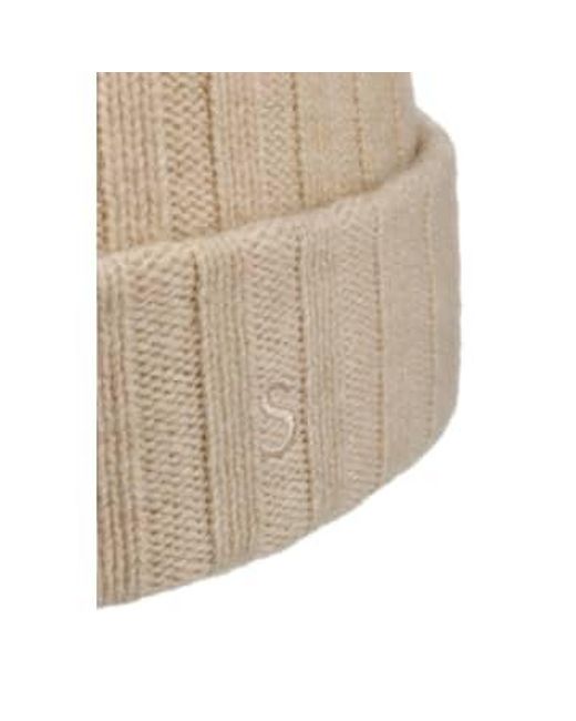 Stetson Natural Undyed Sustainable Cashmere Beanie for men