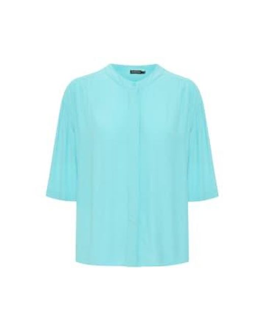 Soaked In Luxury Blue Sllayna Shirt Ss