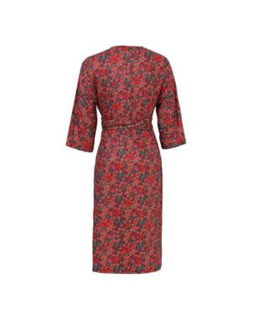 Munde Wild Printed Dress di Rosemunde in Red