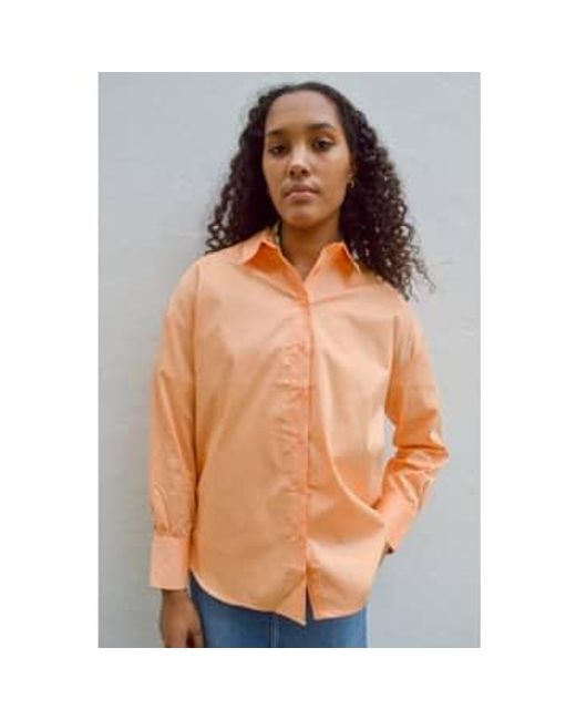 Fransa Orange Za Wash Shirt Xs