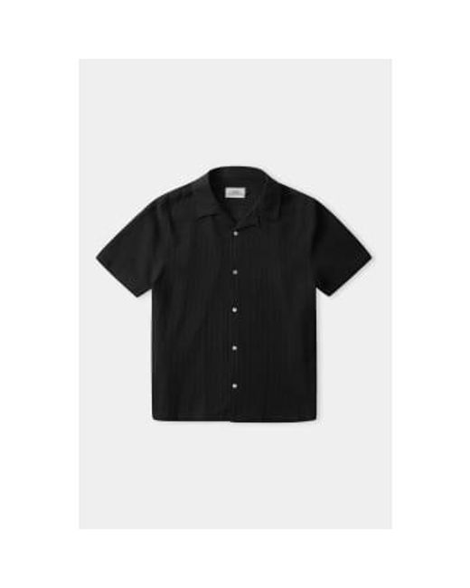 About Companions Black Eco Crepe Kuno Shirt / M for men