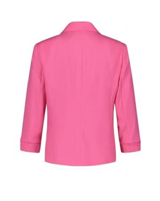 Gerry Weber Pink Elegant Blazer With Gathered Sleeves