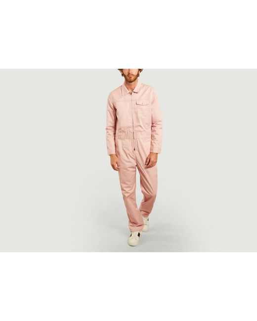 M.C. OVERALLS Pink Canvas Long Sleeves Jumpsuit for Men | Lyst