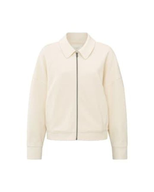 Yaya White Oversized Jersey Jacket Ivory Xs