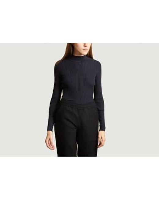 Pull Chaussette Bleu Marine Folk en coloris Noir Lyst