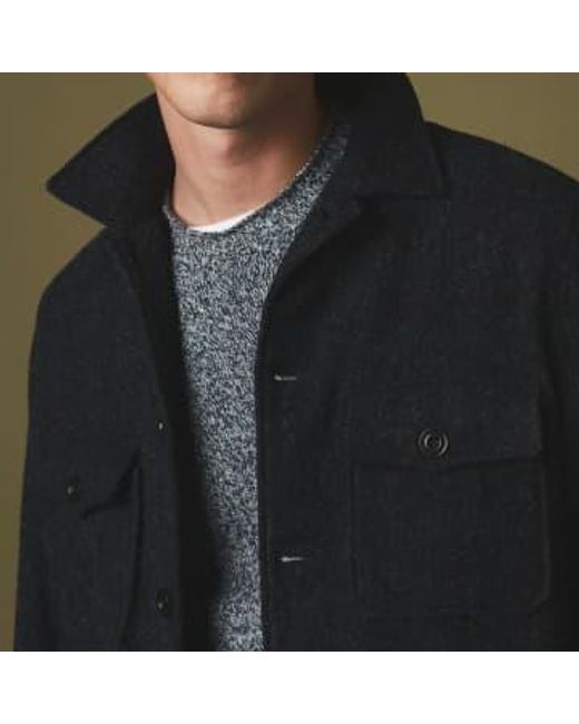 Hartford Black Wool Recycled Day Jacket for men