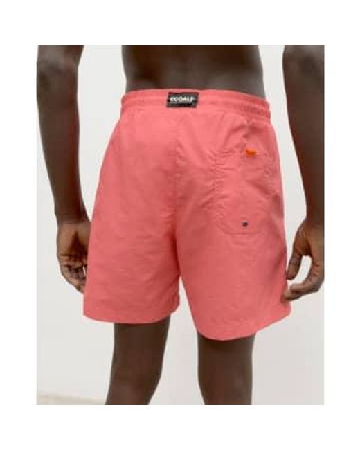 Shorts natation corail Ecoalf pour homme en coloris Pink
