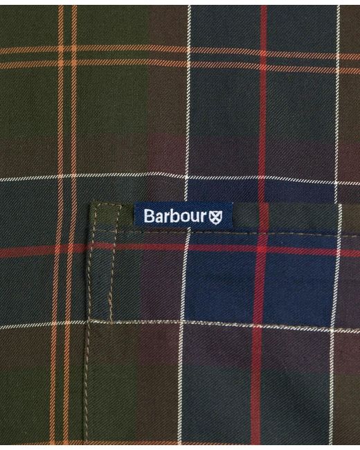 Barbour Black Wetherham Tailored Shirt Classic Tartan for men