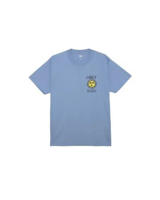 T-shirt illumination Obey pour homme en coloris Blue