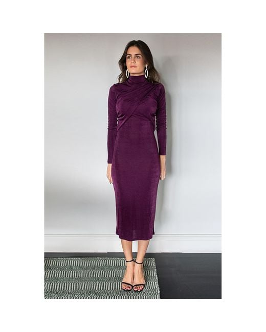 Vila Purple Verona Dress
