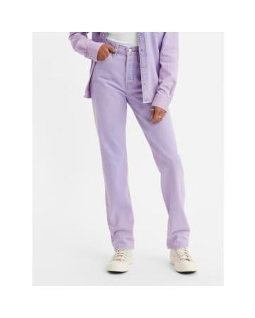 501 original rose délavé jeans Levi's en coloris Purple