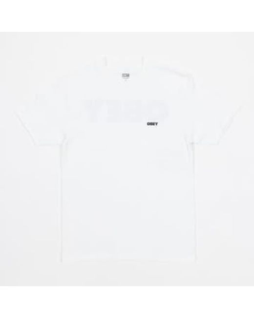 Obey Mutiges 2 klassisches t-shirt in weiß in White für Herren